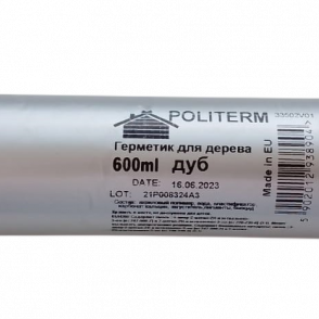 POLITERM Акриловый герметик для дерева  600 мл (файл пакет)